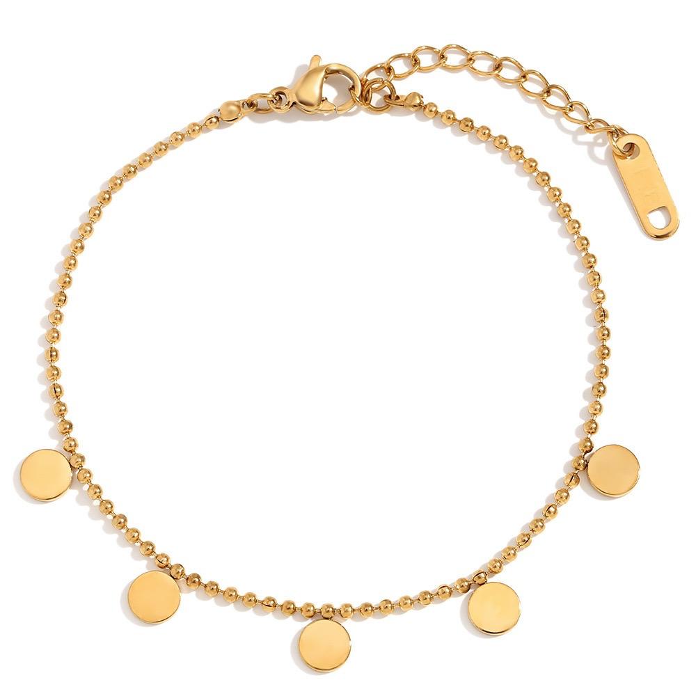 Round Pendent Stainless Steel Bracelet