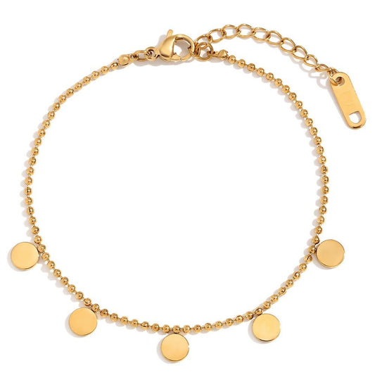 Round Pendent Stainless Steel Bracelet