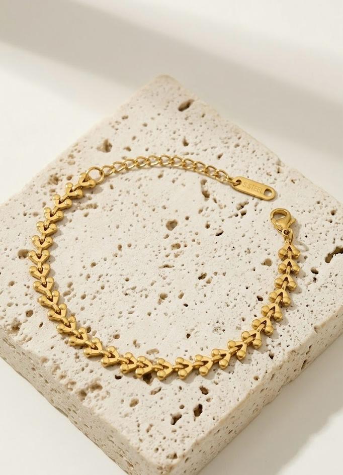 Golden Chain Bracelet (adjustable)