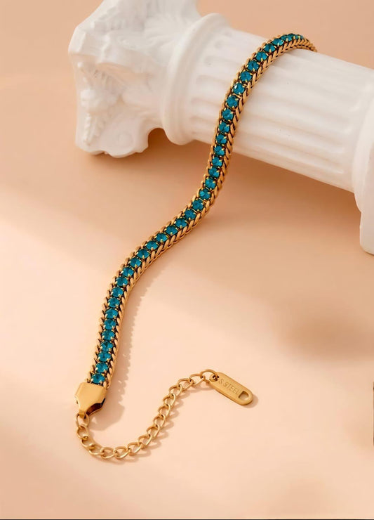 Green Luster Bracelet (adjustable)