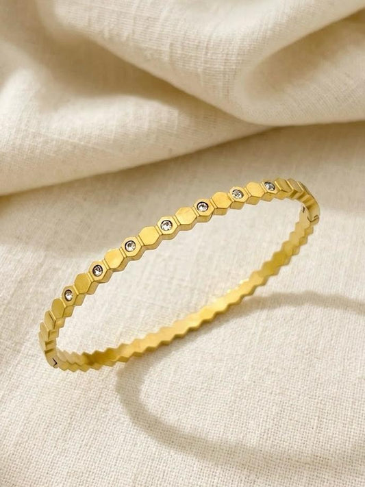 Mini Stone Stainless Steel bangle