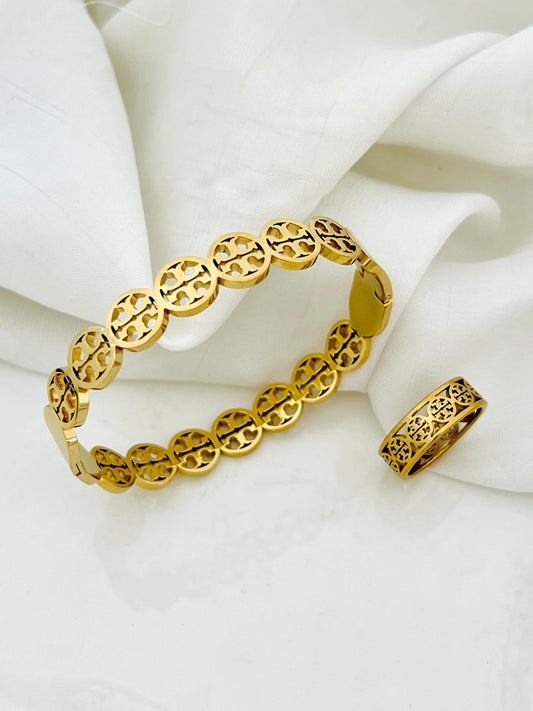 Stainless Steel Tory Bangle Set