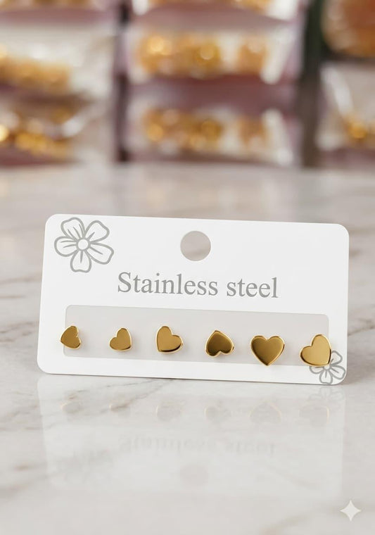 Heart Earring Set