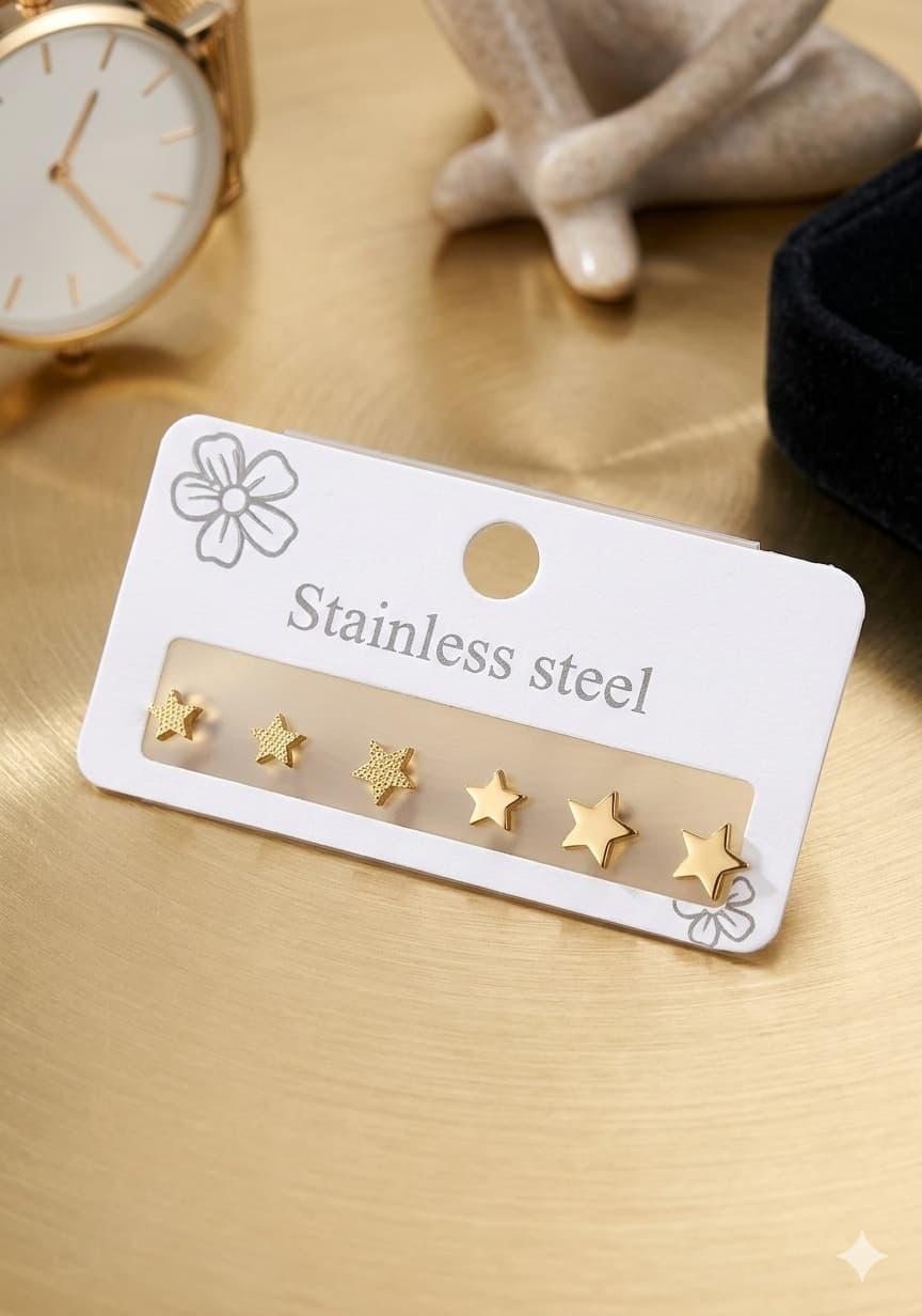 Star Earrings Set