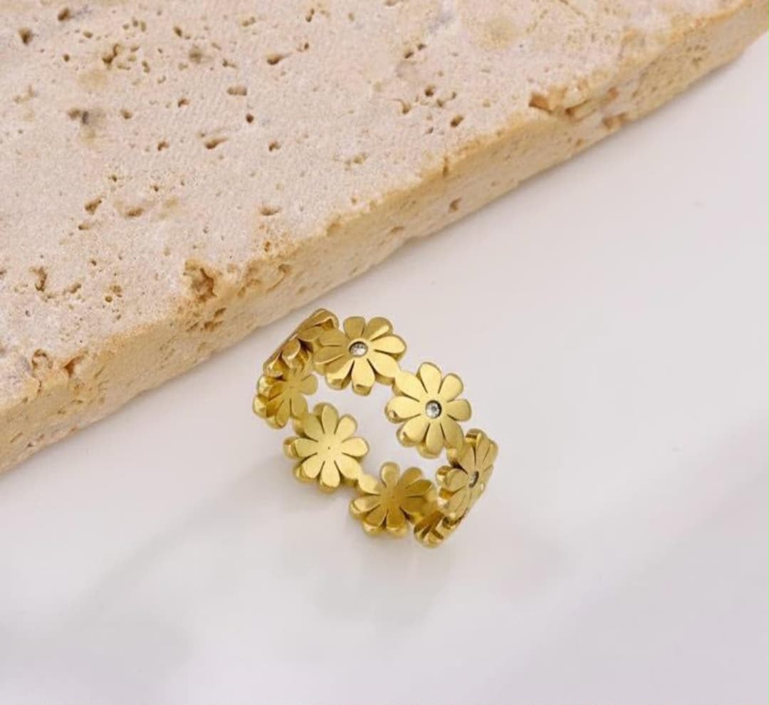 Mini Flower Stainless Ring