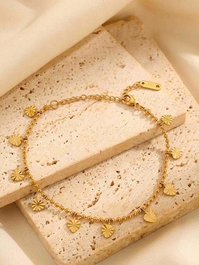 Heart Style Stainless Steel Braclet