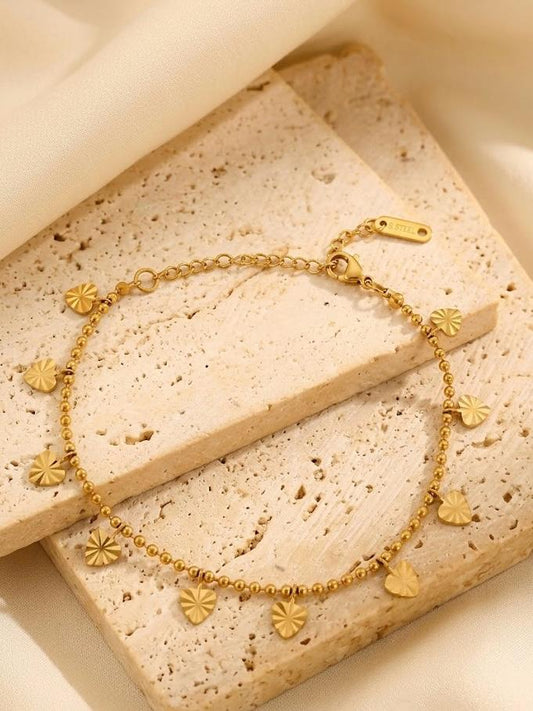 Heart Style Stainless Steel Braclet