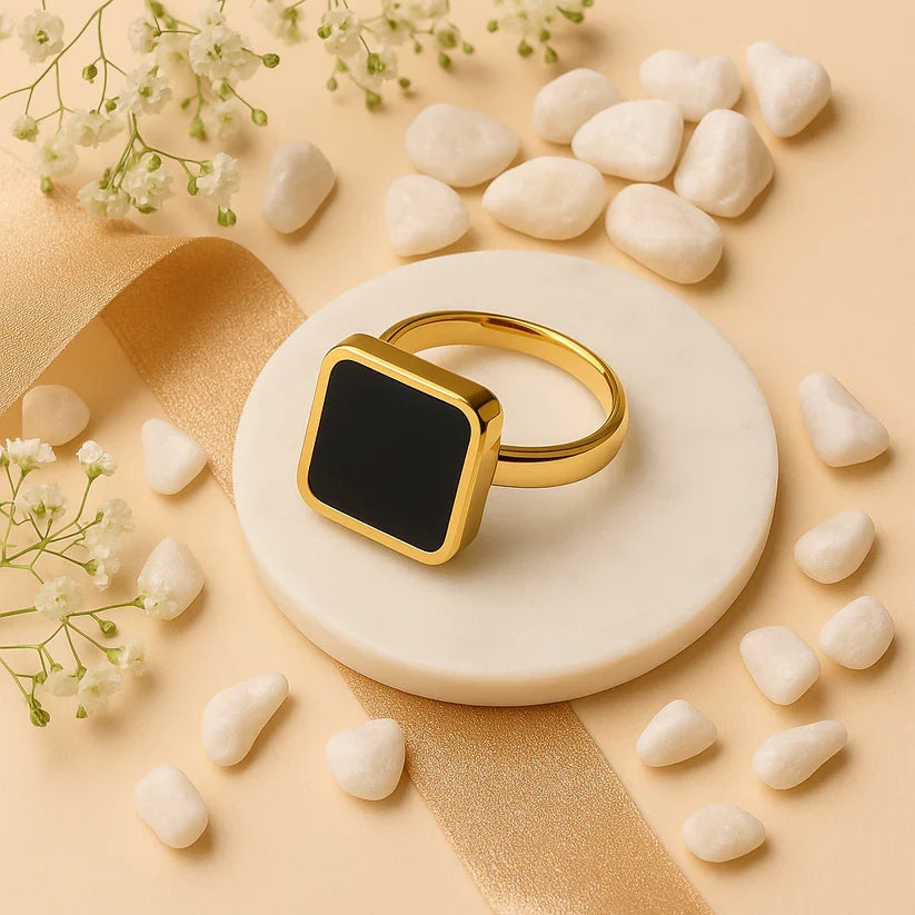 Black Stone Ring